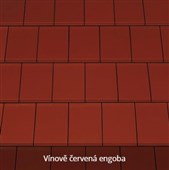 CREATON Domino Taška základní 1/1 "NUANCE" vínově červená engoba